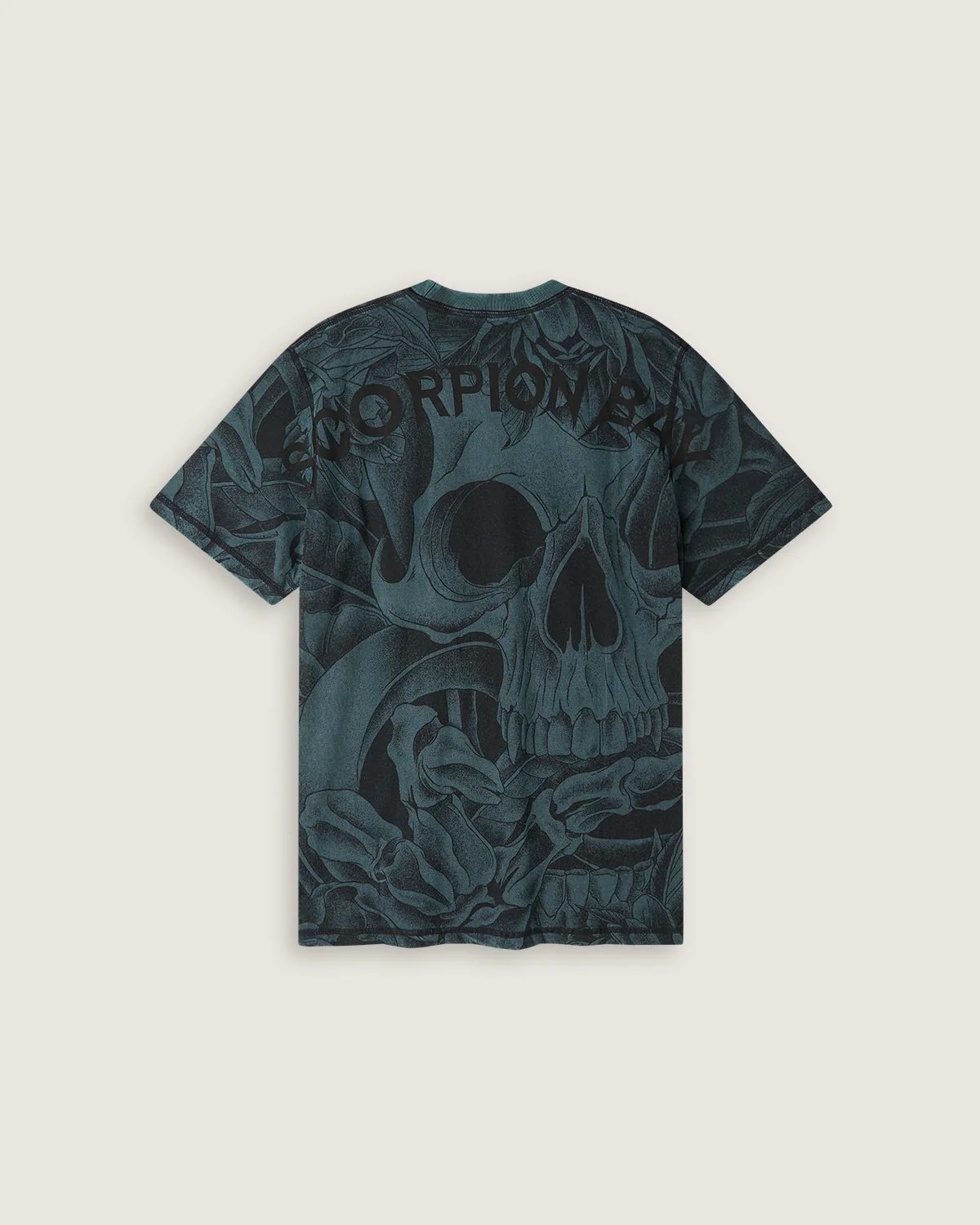 T-shirt stampata double face "Snake & Flowers" uomo - Image 3