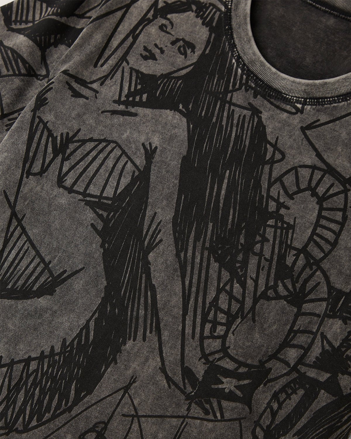 T-shirt stampata Double Face "Siren" uomo - Image 7