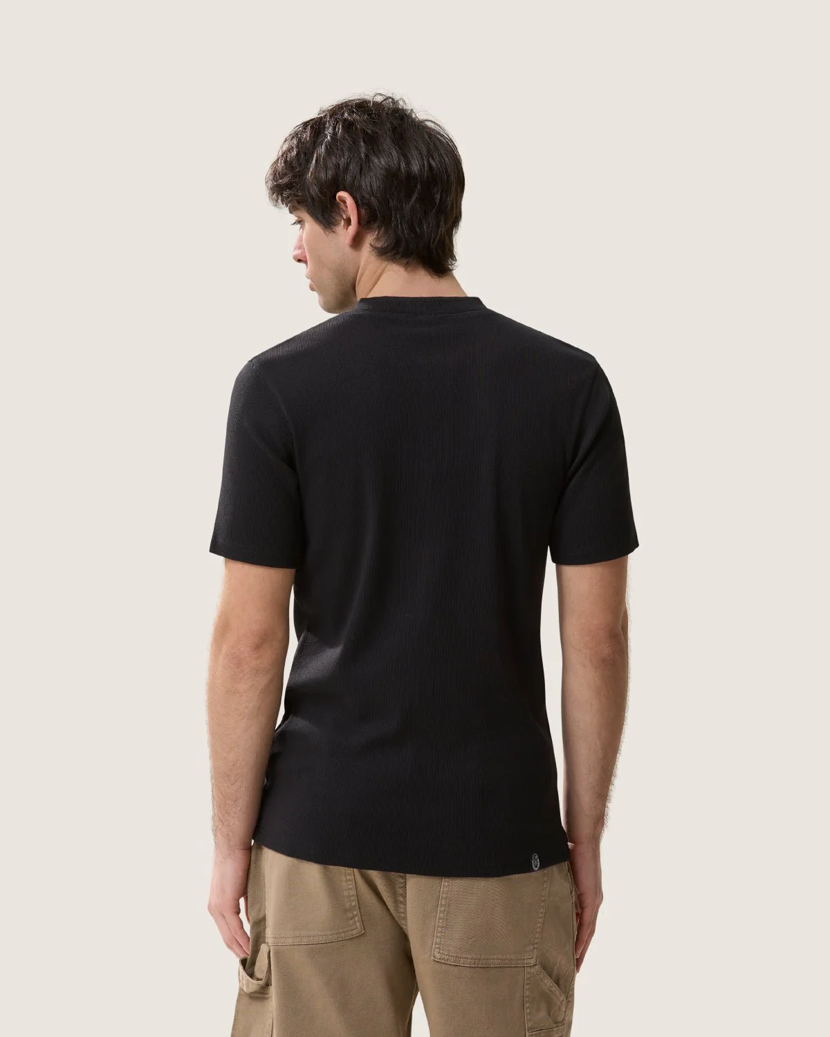 T-shirt serafino "Essential" a maniche corte uomo - Image 4
