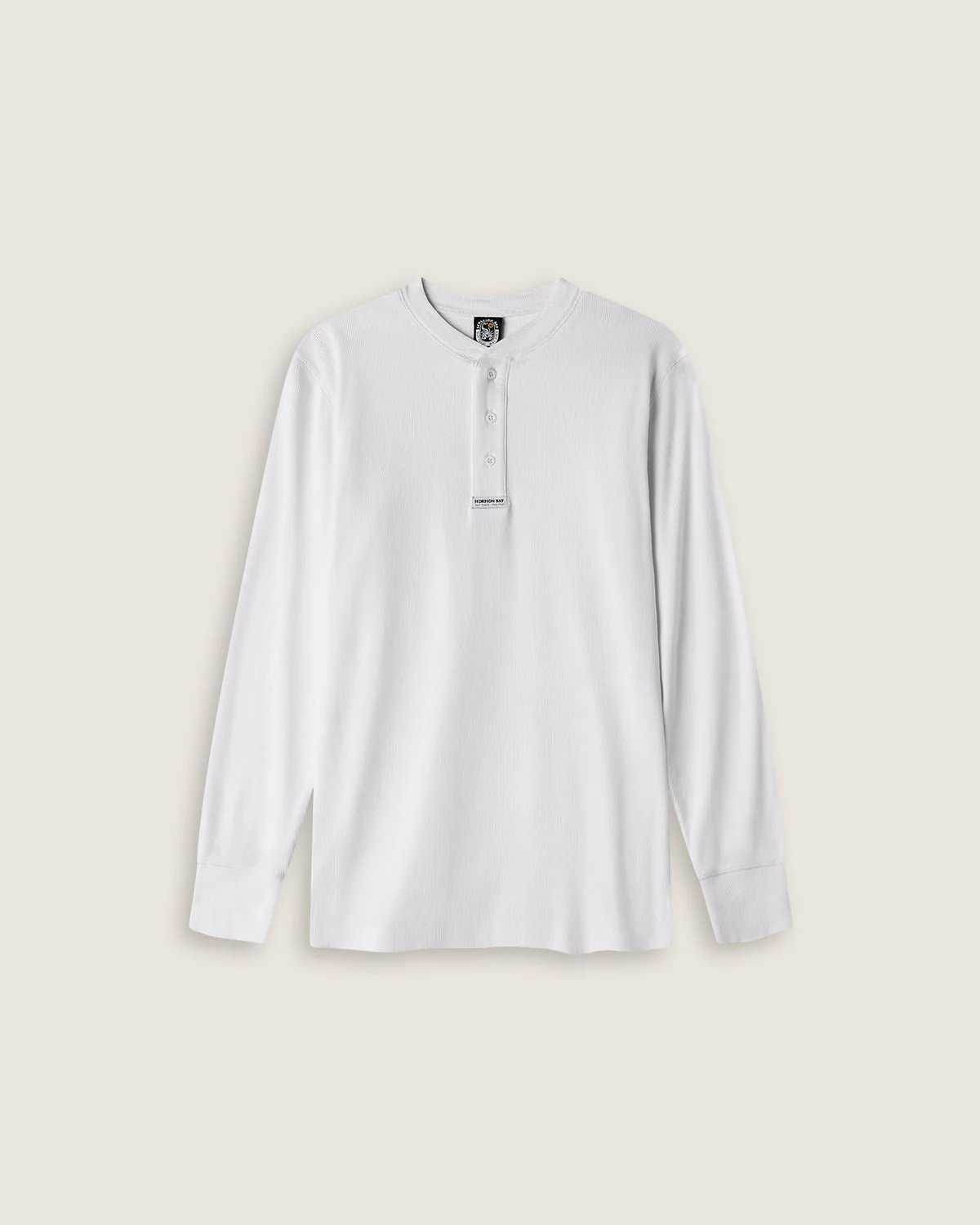 T-shirt serafino "Essential" a maniche lunghe uomo