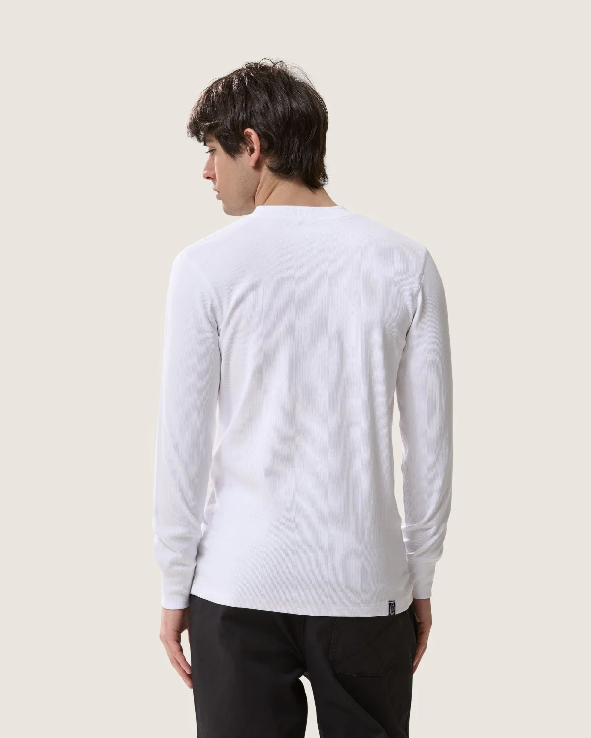 T-shirt serafino "Essential" a maniche lunghe uomo - Image 4