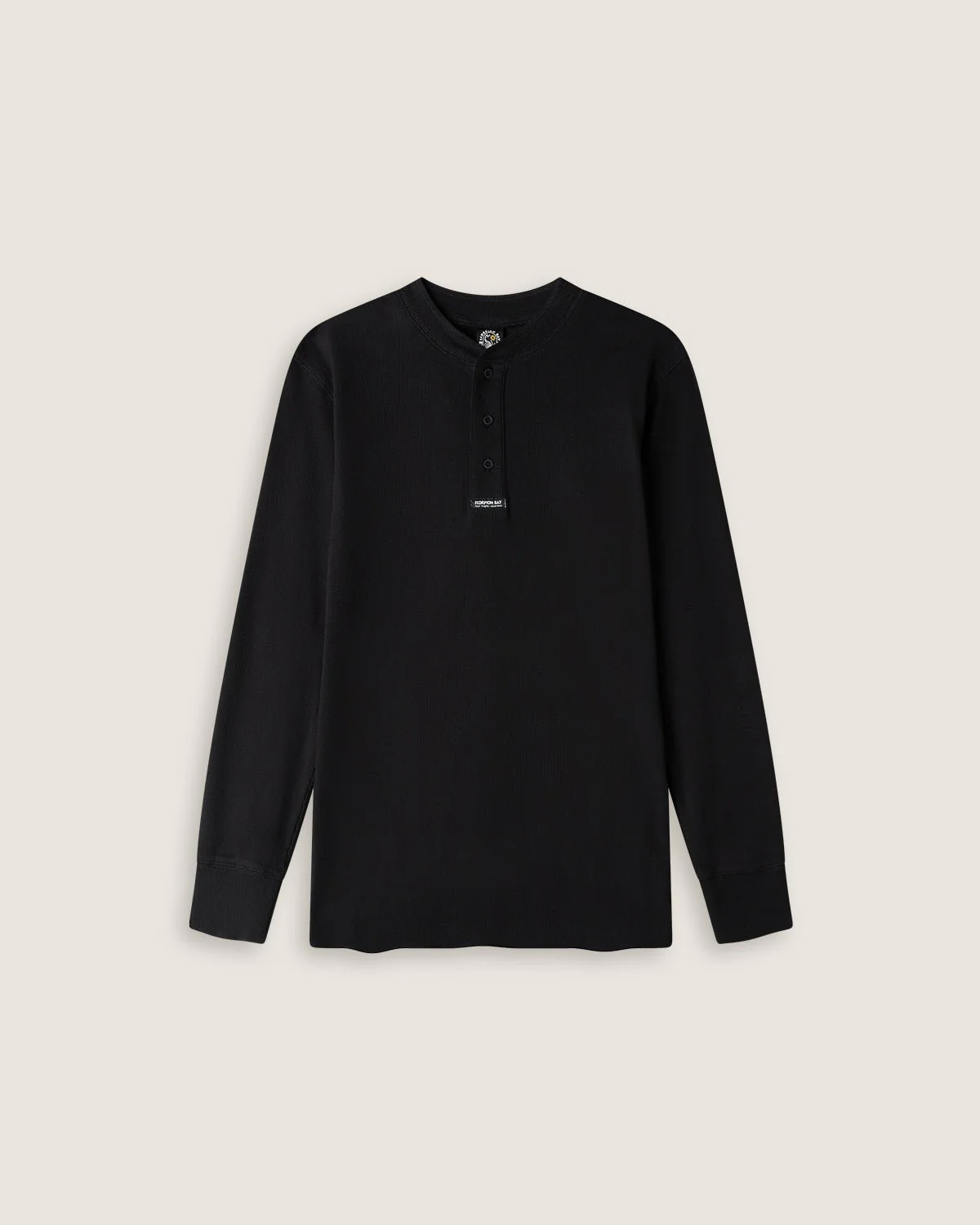T-shirt serafino "Essential" a maniche lunghe uomo