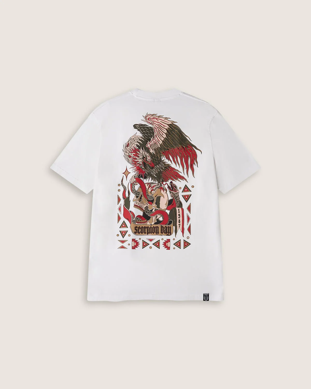 T-shirt stampata "Hasta 1987" uomo