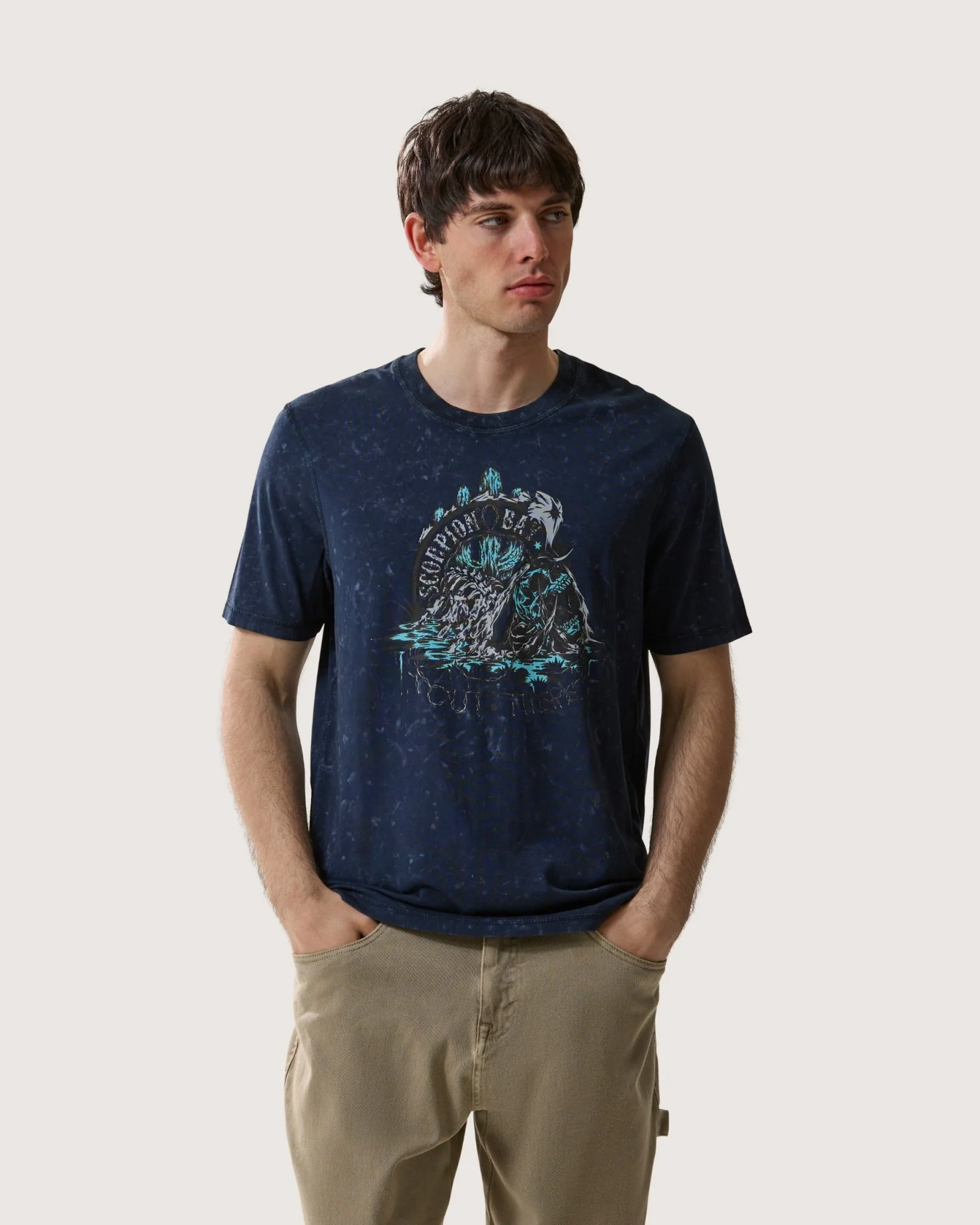 T-shirt stampata Double Face "La vida y la muerte" uomo - Image 2