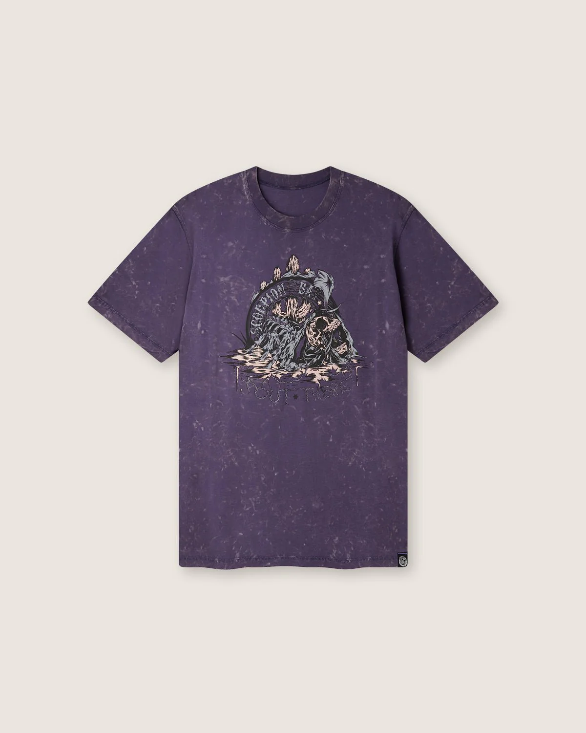 T-shirt stampata Double Face "La vida y la muerte" uomo