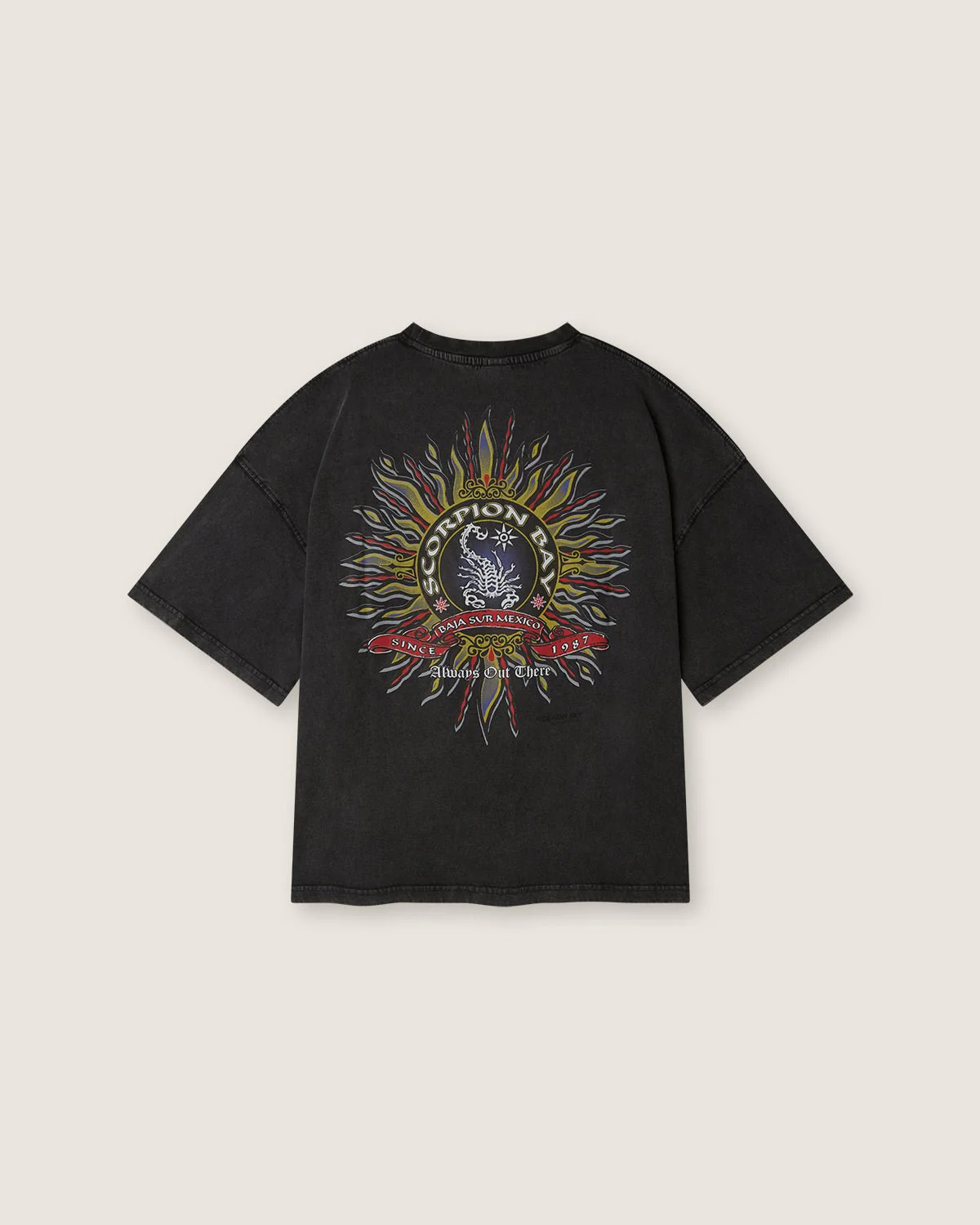 T-shirt boxy d'archivio "Baja Sun" uomo