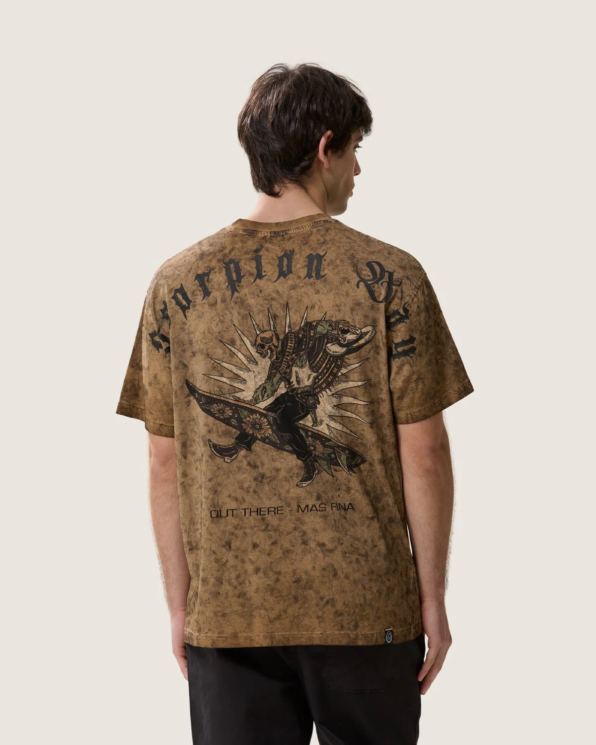 T-shirt stampata dirty "Surf Rodeo" uomo - Image 4