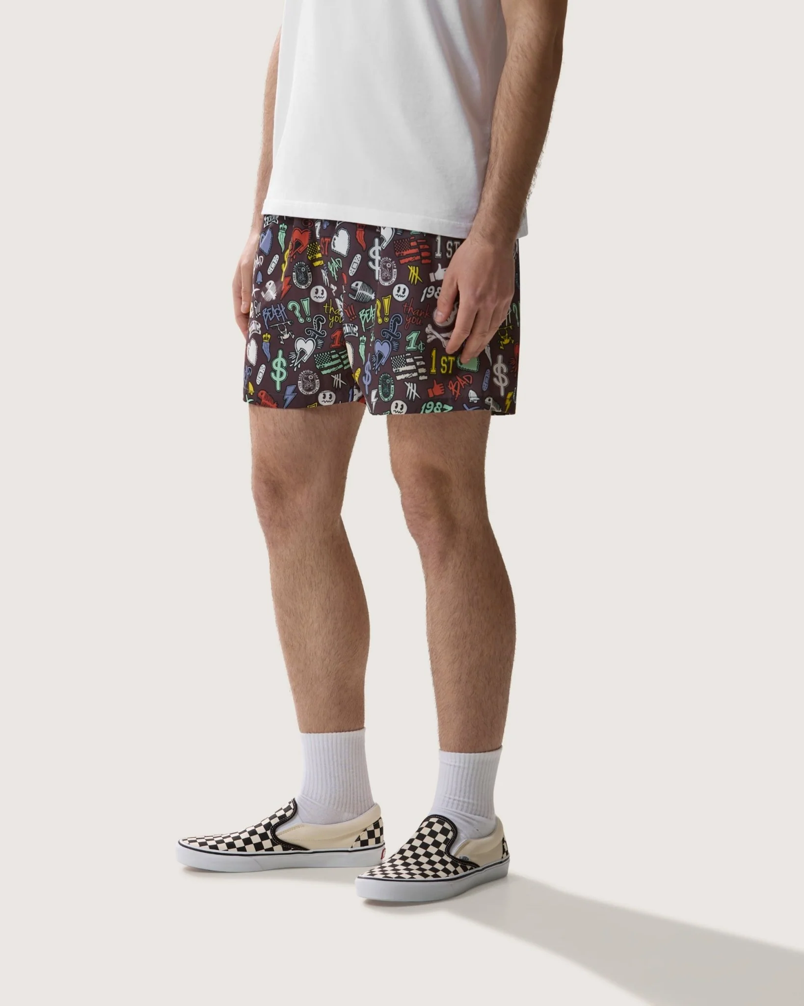 Costume volley con stampa "Stickers" uomo - Image 2