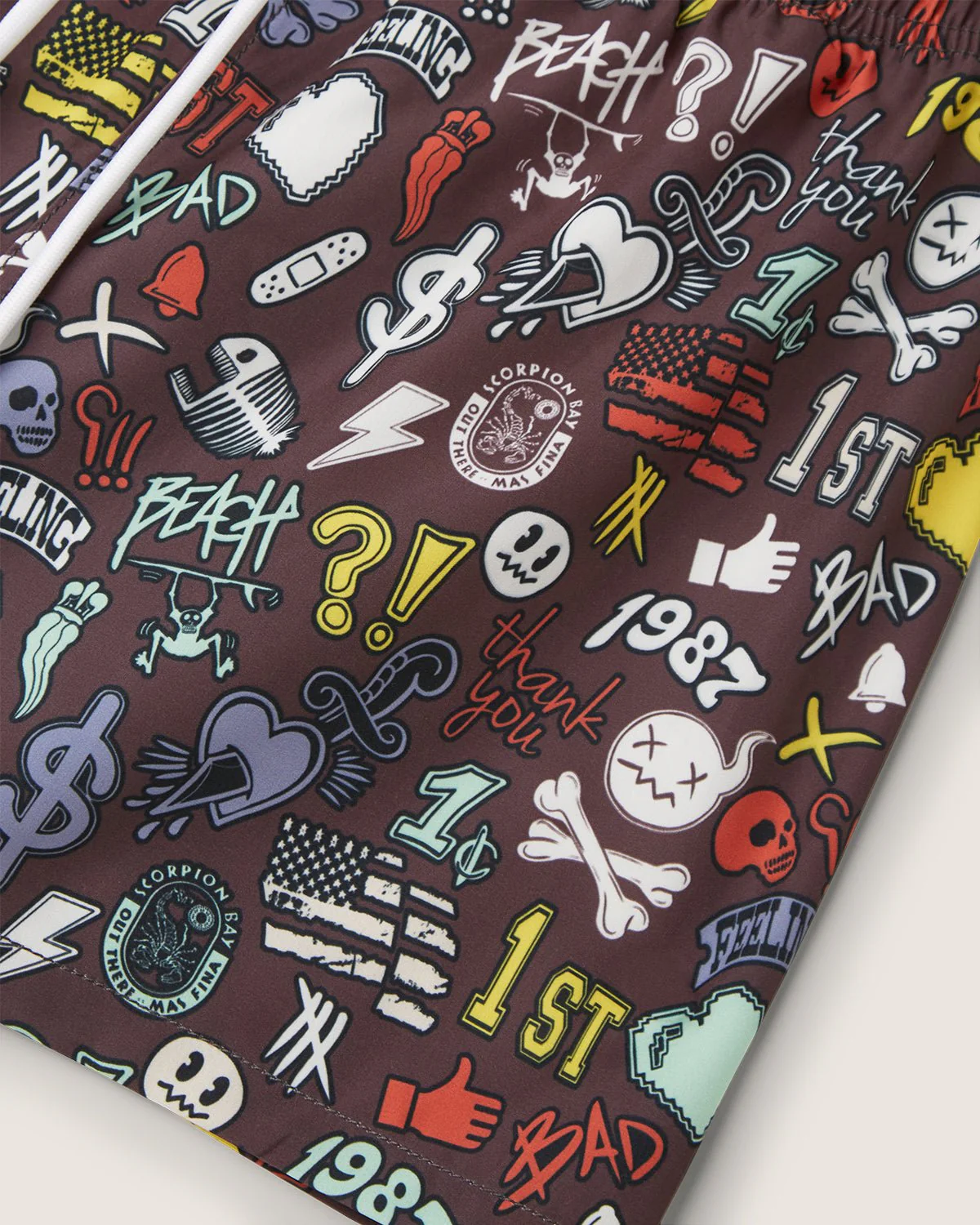 Costume volley con stampa "Stickers" uomo - Image 5